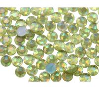 Allstarco 1000PCS 7mm SS34 Yellow Jonquil AB Acrylic Flat Back Rhinestones for Jewelry Making and Face Painting Card Making Embelishments Plastic Gems