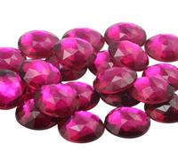 Allstarco 18mm (23/32") Pink Fuchsia Round Acrylic Gems, 30 PCS