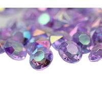 Allstarco 200PCS 14mm Purple Lilac Carats Acrylic Diamond Confetti AB Coating For Table Scatter Wedding Decorations Vase Fillers