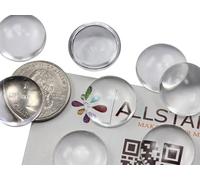 Allstarco 20mm Round Clear Magnifying Acrylic Cabochons, Plastic Gems for Jewelry Making, DIY Earrings, Pendants Individually Wrapped - 25 Pieces