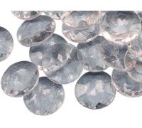 Allstarco 27mm Clear CH38 Round Acrylic Pirate Treasure Gems Plastic Jewels For Party & Games, Table Scatter, Vase Fillers, Wedding Decor Gemstones Favors - 25 Pieces