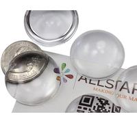 Allstarco 30mm Round Clear Magnifying Acrylic Cabochons, Plastic Gems for Jewelry Making, DIY Earrings, Pendants Indivudually Wrapped - 6 Pieces