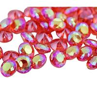 Allstarco 600PCS 9mm Red Ruby AB Carat Acrylic Diamond Confetti AB Coating For Table Scatter Wedding Decorations Vase Fillers