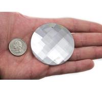 Allstarco 60mm Crystal H102 Extra Large Self Adhesive Round Jewels Acrylic Rhinestones Stick On Plastic Gems For Cosplay - 1 Piece