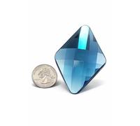 Allstarco 67x48mm (2-5/8x1-7/8") Diamond Acrylic Gems, 2 PCS | Flat Back Rhinestones, lightweight design, vivid color and sparkle for costumes, cosplay, displays, cards and DIY crafts