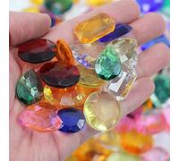 Allstarco Over 150 PCS Assorted Pirate Treasure Gems 1LBS for Party & Games, Table Scatter, Vase Fillers, Wedding Decor Gemstones Favors