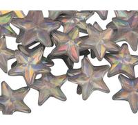 Allstarco Star Rhinestones Embelishments 15mm Flat Back Acrylic Plastic Gems for Jewelry, Crafts, Costumes, Invitations, Cosplay - 35 Pieces (Crystal Clear AB)