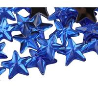 Allstarco Star Rhinestones Embelishments 8mm Flat Back Acrylic Plastic Gems for Jewelry, Crafts, Costumes, Invitations, Cosplay - 100 Pieces (Blue Sapphire JG36)