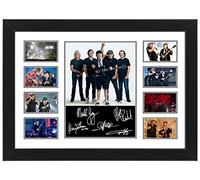 AllStarMedia ACDC Limited Edition Collage Poster Print, A4 or A3 Sizes, Premium Glossy Paper, High Resolution, Framed or Unframed (Unframed, A4 (12x8-30x20cm))