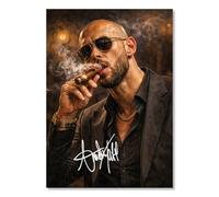 AllStarMedia Andrew Tate Signed Framed Poster | Celebrity Autographed | Limited Edition Wall Art Print | Stylish Decor with Framed Signature (A3 Unframed)