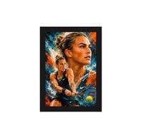 AllStarMedia Aryna Sabalenka Inspired Tennis Framed Poster Print, Limited Edition Wall Art, Grand Slam Champion Tribute, Collectible Memorabilia (A4 (31cmx21cm), Unframed)