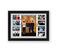 AllStarMedia Blur Signed Poster Print- Limited Edition Autograph Fan Gift - Collectible Memorabilia Merchandise Dave Rowntree, Alex James, Graham Coxon, Damon Albarn (Framed A4 (30x21cm))