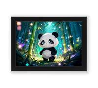 AllStarMedia Cute Panda Poster | Limited Edition Wall Art with Authenticity Hologram | Premium Framed or Unframed Panda Print | Unique Gift for Panda Lovers, Collectors & Home Décor (A4 Framed)
