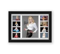 AllStarMedia Dolly Parton Signed Poster Print- Limited Edition Autograph Fan Gift - Collectible Memorabilia Merchandise History with Iconic Hits 'Jolene,' 'Coat of Many Colors, (Framed A3 (30x40cm))