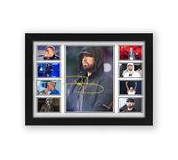 AllStarMedia Eminem Autograph Poster Print - Limited Edition Collage Of The Music Legend - Signed Collector Merchandise For Fans And Rap Music Lovers (Unframed, A3 (40x30cm))