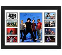AllStarMedia Foo Fighters Autographed Collage Poster Print - Limited Edition Signed Merchandise (Framed, A4 (12x8-30x20cm))