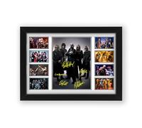 AllStarMedia Judas Priest Signed Poster Print- Limited Edition Autograph Fan Gift - Collectible Memorabilia Merchandise Music Band (Framed A4 (30x21cm))