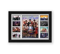 AllStarMedia Madness Pop Band Autograph Music Collage Print - Signed Merchandise Gift - Suggs, Chas Smash, Lee Thompson, Mike Barson, Dan Woodgate, Chris Foreman (Unframed, A4 (30x20cm))