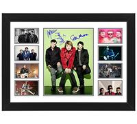 AllStarMedia Manic Street Preachers Autographed Collage Poster Print - Limited Edition Gift (Framed, A4 (12x8-30x20cm))