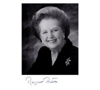 AllStarMedia Margaret Thatcher Signed Photograph - British Prime Minister Collectible - Autographed Pre-Print Collectible Fan Gift - 8.3" x 11.7" A4 Glossy Photo Unframed