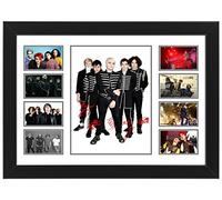 AllStarMedia My Chemical Romance Autographed Collage Poster Print - Limited Edition Signed Music Poster (Framed, A4 (12x8-30x20cm))