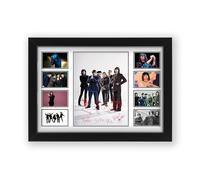 AllStarMedia Primal Scream Autographed Collage Poster Print - Limited Edition Signed Artwork For The Merch Collector (Framed, A4 (12x8-30x20cm))