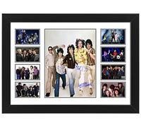 AllStarMedia The Rolling Stones Autograph Collage Poster Print - Artwork for Music Lovers - Limited Edition Print, Wall Decor for Office Home and Studio, Fans, (Framed, A4 (12x8-30x20cm))