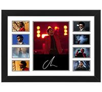 AllStarMedia The Weeknd Autographed Collage Poster Print - Music Wall Art Decor for Bedroom or Dorm Room - Limited Edition Poster, Gift for Music Lovers (Framed, A4 (12x8-30x20cm))