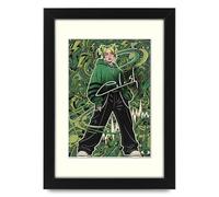 AllStarMedia Tribute to Billie Eilish Inspired Retro Style Poster Print - Limited Edition Fan Art Gift | Music Wall Art | A3 Framed with Mount