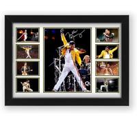 AllStarMedia Tribute to Freddie Mercury Signed Rock Legend Poster | Limition Edition Wall Art, A4 Framed (30 x 21 CM)