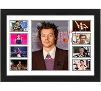 AllStarMedia Tribute to Harry Styles Inspired Pop Music Poster Print | Fan Art Style Singer Collage Wall Art | Contemporary Music Home Décor Artwork | Limited Edition | A3 Framed (30 x 40 CM)