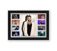 AllStarMedia Tribute to James Arthur Inspired Pop Music Poster Print | Fan Art Style British Singer Wall Art | Contemporary Music Home Décor Artwork | Limited Edition Print |A4 Framed (30 x 21 CM)