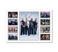 AllStarMedia Tribute to JLS Boys Vocal Group Signed Poster Print | Limited Edition Autograph Fan Gift | Collectible Music Memorabilia Merchandise | R&B Pop Harmony Art Collage Wall Art A3 Unframed