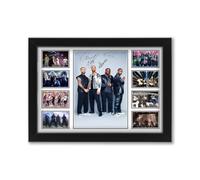 AllStarMedia Tribute to JLS Boys Vocal Group Signed Poster Print | Limited Edition Autograph Fan Gift | Collectible Music Memorabilia Merchandise | R&B Pop Harmony Art Collage Wall Art A3 Framed