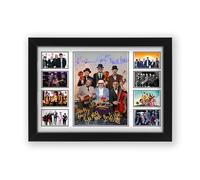 AllStarMedia Tribute to Madness Inspired Pop Music Poster Print | Fan Art Style British Pop Band Collage Wall Art | Retro Music Home Décor Artwork | Limited Edition Print | A4 Framed (30 x 21 CM)