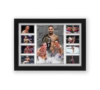AllStarMedia Tribute to Max Holloway Inspired Fearless MMA Fighter | Limited Edition Combat Sports Wall Art | Striking Power Fight Night Action Training Focus Octagon | A3 Unframed (30 x 40 CM)