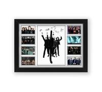 AllStarMedia Tribute to My Chemical Romance Inspired Emo Rock Poster Print | Fan Art Style Band Wall Art | Fan Art Gift | Music Wall Art | Limited Edition Print | A4 Framed (30 x 21 CM)