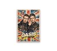 AllStarMedia Tribute to Oasis Inspired Live '25 Reunion Poster Print | Fan Art Style Britpop Rock | Fan Art Gift | Music Wall Art | Limited Edition Print | A4 Unframed (30 x 21 CM)