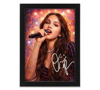AllStarMedia Tribute to Olivia Rodrigo Inspired GUTS World Tour Music Poster Print |Fan Art Style Pop Singer Wall Art |Contemporary Music Home Décor Artwork |Limited Edition | A4 Framed (30 x 21 CM)