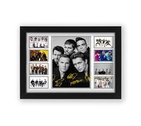 AllStarMedia Tribute to Take That Inspired Music Poster Print | Fan Art Style British Pop Group Wall Art | Fan Art Gift | Music Wall Art | Limited Edition Print | A4 Framed (30 x 21 CM)