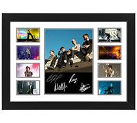 AllStarMedia Tribute to The 1975 Inspired Collage Poster Print | Fan Art Style Indie Rock Band Wall Art | Limited Edition Music Gift & Home Décor for Fans | A4 Framed (30 x 21 CM)