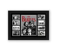 AllStarMedia Tribute to The Beatles Inspired Music Poster Print | Fan Art Style British Rock Band Wall Art | Classic Music Home Décor Artwork | Premium Music Print | A3 Framed (30 x 40 CM)