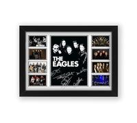 AllStarMedia Tribute to The Eagles Inspired Classic Rock Poster Print | Fan Art Style Rock Band Wall Art | Limited Edition Music Gift & Home Décor for Fans | A4 Framed (30 x 21 CM)
