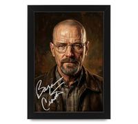 AllStarMedia Tribute to Walter White Inspired Breaking Bad Poster Print | Fan Art Style TV Character Wall Art | Fan Art Gift | Music Wall Art | Limited Edition Print | A3 Framed (30 x 40 CM)