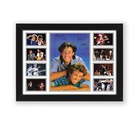 AllStarMedia Tribute to Wham! Inspired 80s Pop Poster Print | Fan Art Style Music Duo Wall Art | Last Christmas Tribute | Limited Edition Music Gift & Home Décor for Fans | A4 Framed (30 x 21 CM)