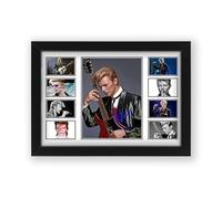 AllStarMedia Tribute Too AllStarMedia David Bowie Autographed Collage Poster Print - Signed Collectors Artwork (Framed, A3 (16x12-42x30cm))