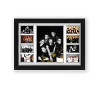 AllStarMedia Tribute Too INXS Memorabilia Signed Poster Print - Limited Edition Autograph Fan Gift - Collectible Memorabilia Merchandise (Framed A4 (30x21cm))