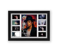 AllStarMedia Tribute Too Michael Jackson Signed Poster Print - Limited Edition Autograph Fan Gift - Collectible Memorabilia Wall Art Merchandise (Framed A3 (30x40cm))
