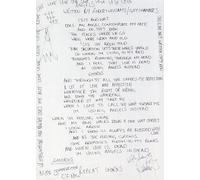 AllStarMedia Tribute Too Robbie Williams "Angels" Signed Lyrics Print - Pop Star Memorabilia - Preprint Autograph Memorabilia (8.3" x 11.7") A4 Unframed