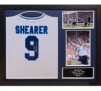 Allstarsignings Framed Alan Shearer England Euro 96 signed shirt with COA and proof.